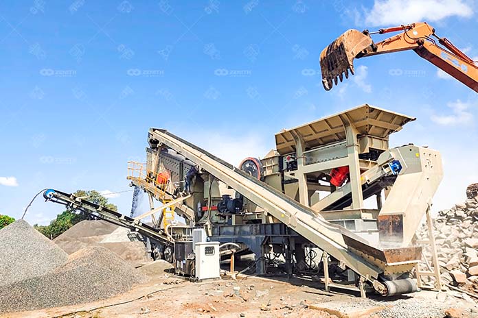 South Sudan 100TPH Granite Portable Crushing Plant