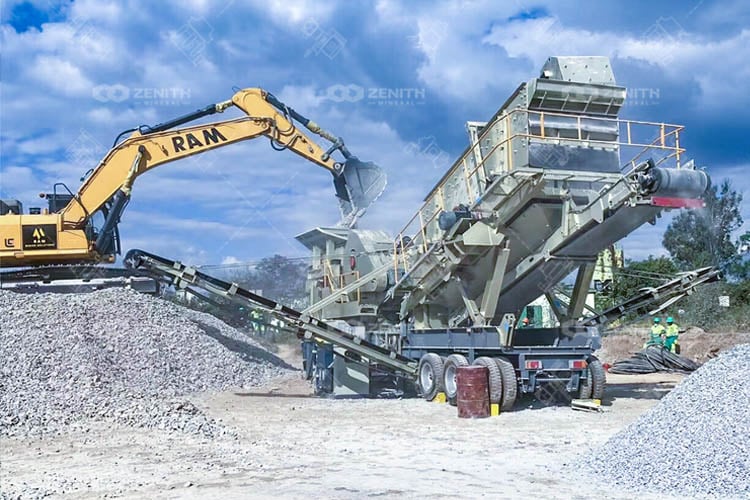 Construction Waste mobile crusher