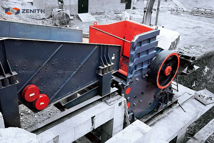 granite-jaw-crusher-feeding