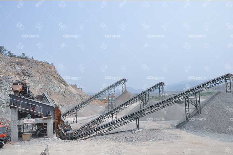 mountain rock aggregate plant